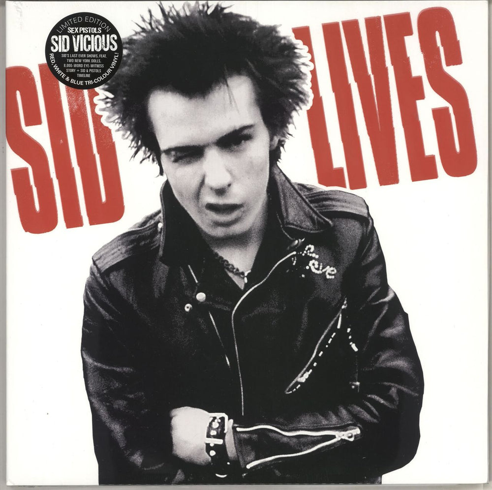 Sid Vicious Sid Lives - RSD BF19 - Tri-Colour Vinyl - Sealed UK 2-LP vinyl record set (Double LP Album) FREUDLP095