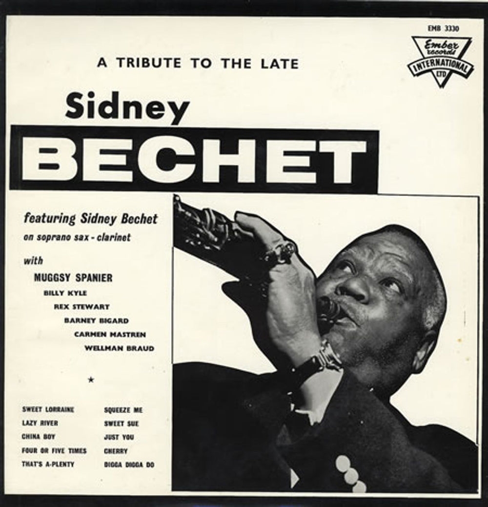 Sidney Bechet A Tribute To The Late Sidney Bechet UK vinyl LP album (LP record) EMB3330