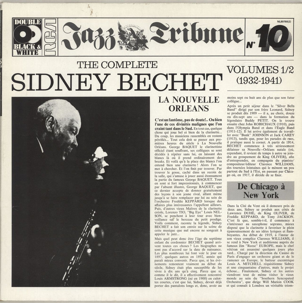 Sidney Bechet The Complete Sidney Bechet Vol 1/2 (1932-1941) German 2-LP vinyl record set (Double LP Album) NL89760(2)