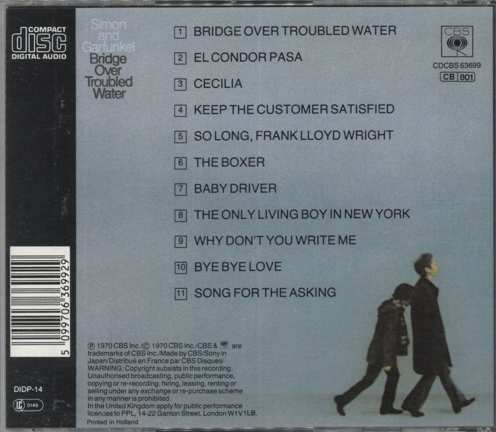 Simon & Garfunkel Bridge Over Troubled Water Austrian CD album (CDLP)
