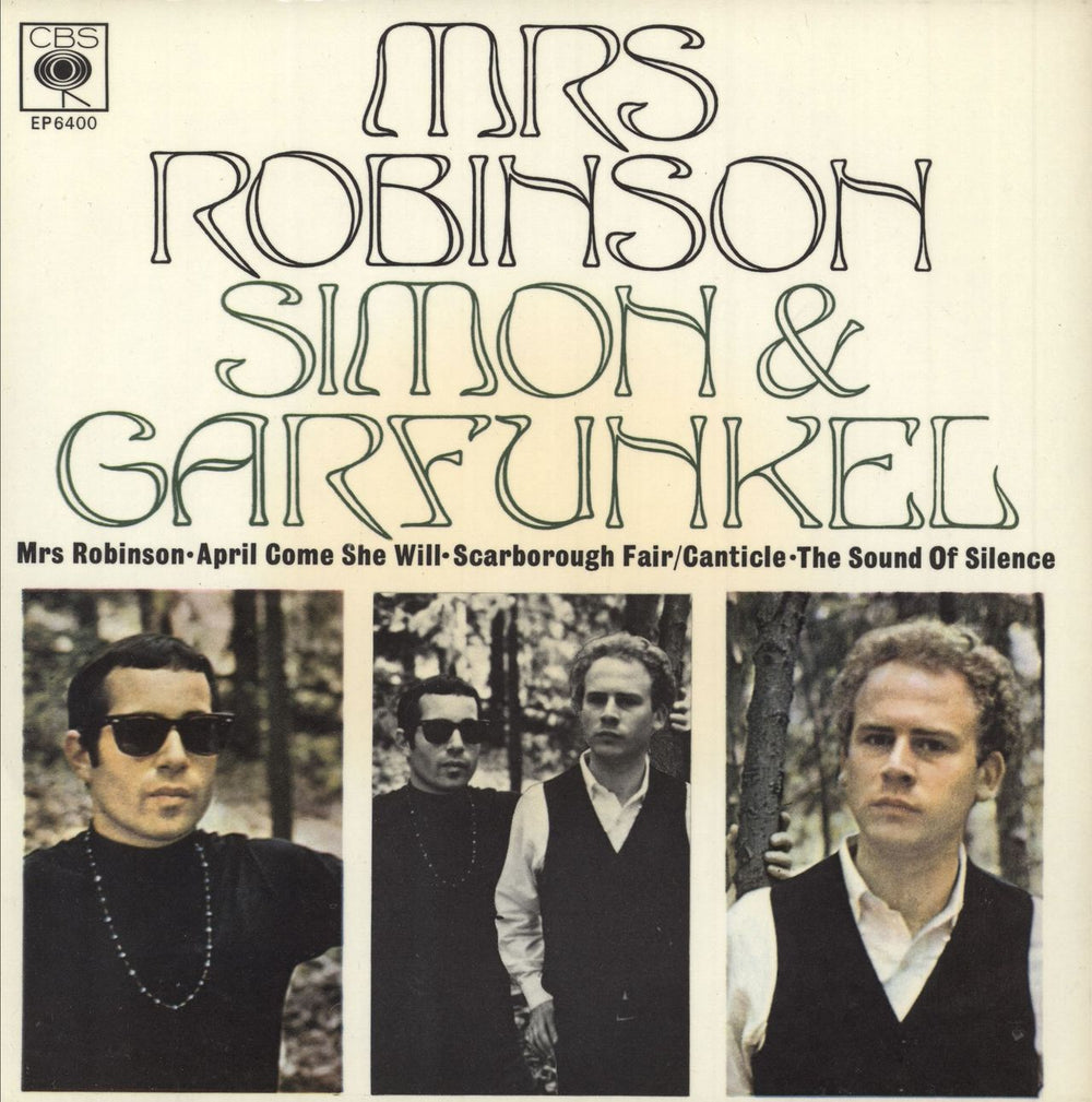 Simon & Garfunkel Mrs Robinson EP UK 7" vinyl single (7 inch record / 45) EP6400