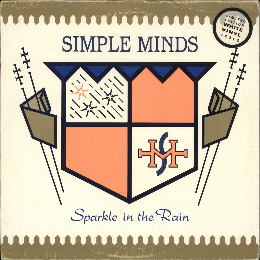 Simple Minds Sparkle In The Rain - White Vinyl UK vinyl LP album (LP record) V2300