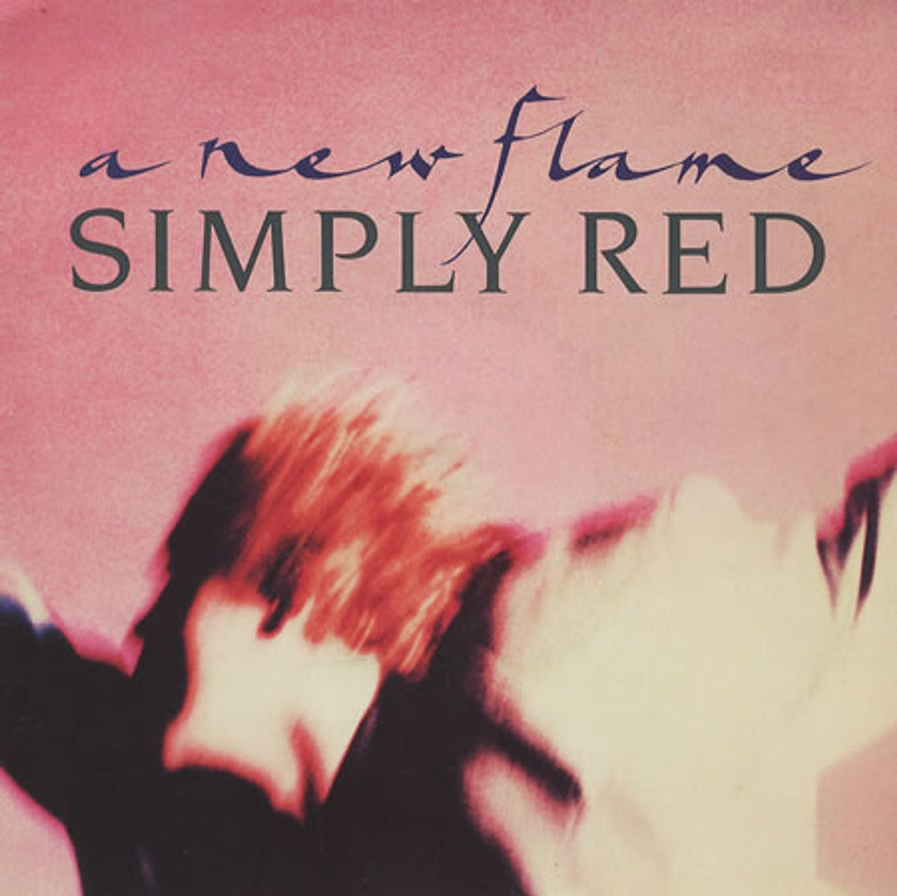 Simply Red A New Flame UK 7" vinyl single (7 inch record / 45) YZ404