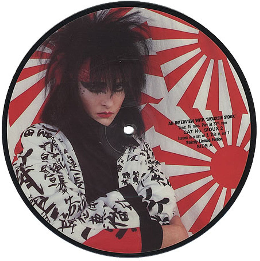 Siouxsie & The Banshees Interview - Part 1 UK 7" vinyl picture disc (7 inch picture disc single) SIO7PIN116624