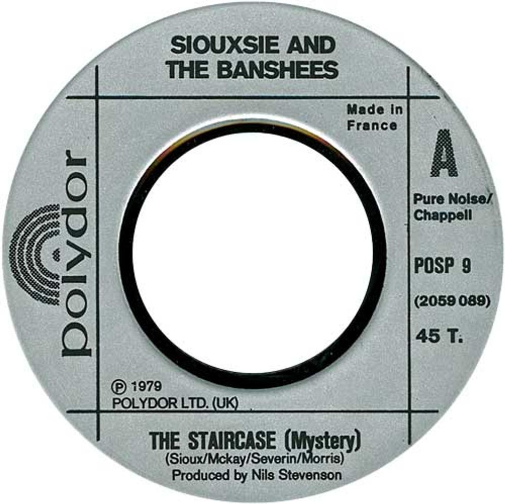 Siouxsie & The Banshees The Staircase (Mystery) - Jukebox UK 7" vinyl single (7 inch record / 45) POSP9