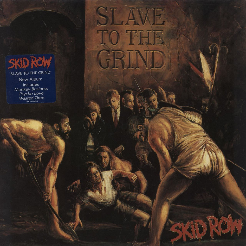 Skid Row 80s Slave To The Grind EX UK Vinyl LP RareVinyl