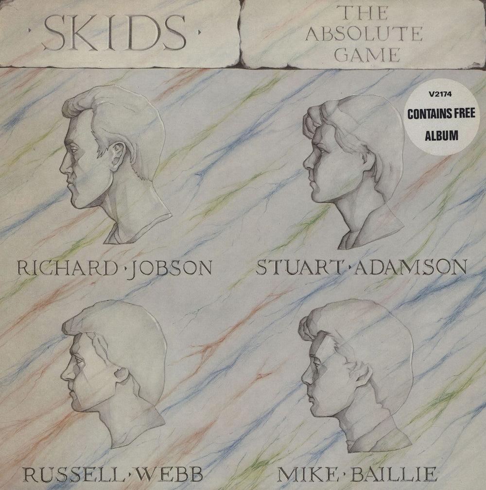 Skids The Absolute Game + Merch Insert UK 2-LP vinyl record set (Double LP Album) V2174