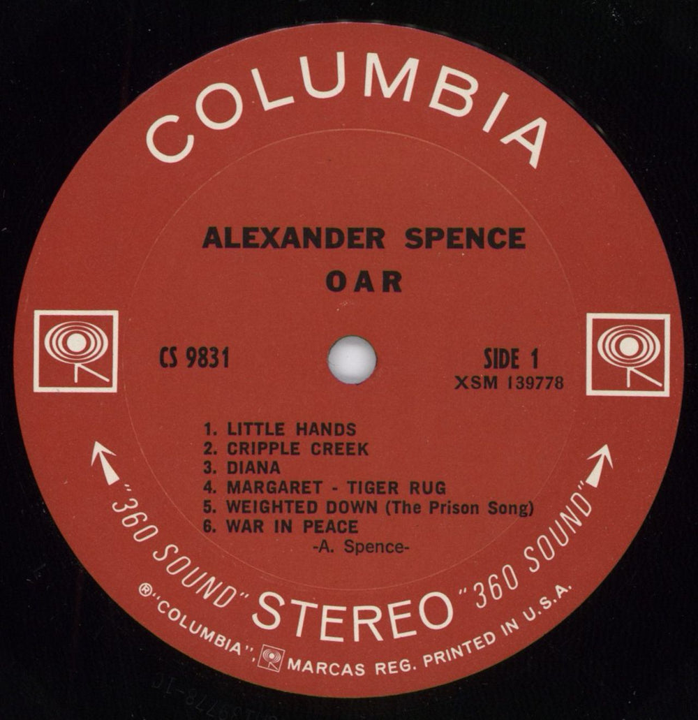 Skip Spence Oar US vinyl LP album (LP record) AXDLPOA792822