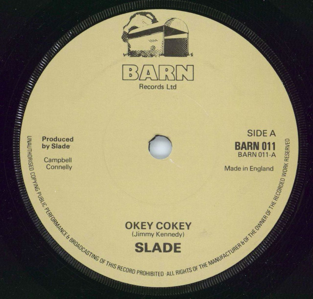 Slade Okey Cokey UK 7" vinyl single (7 inch record / 45) BARN011