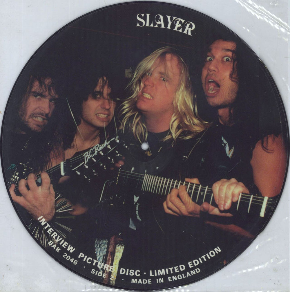 Slayer Interview UK picture disc LP (vinyl picture disc album)