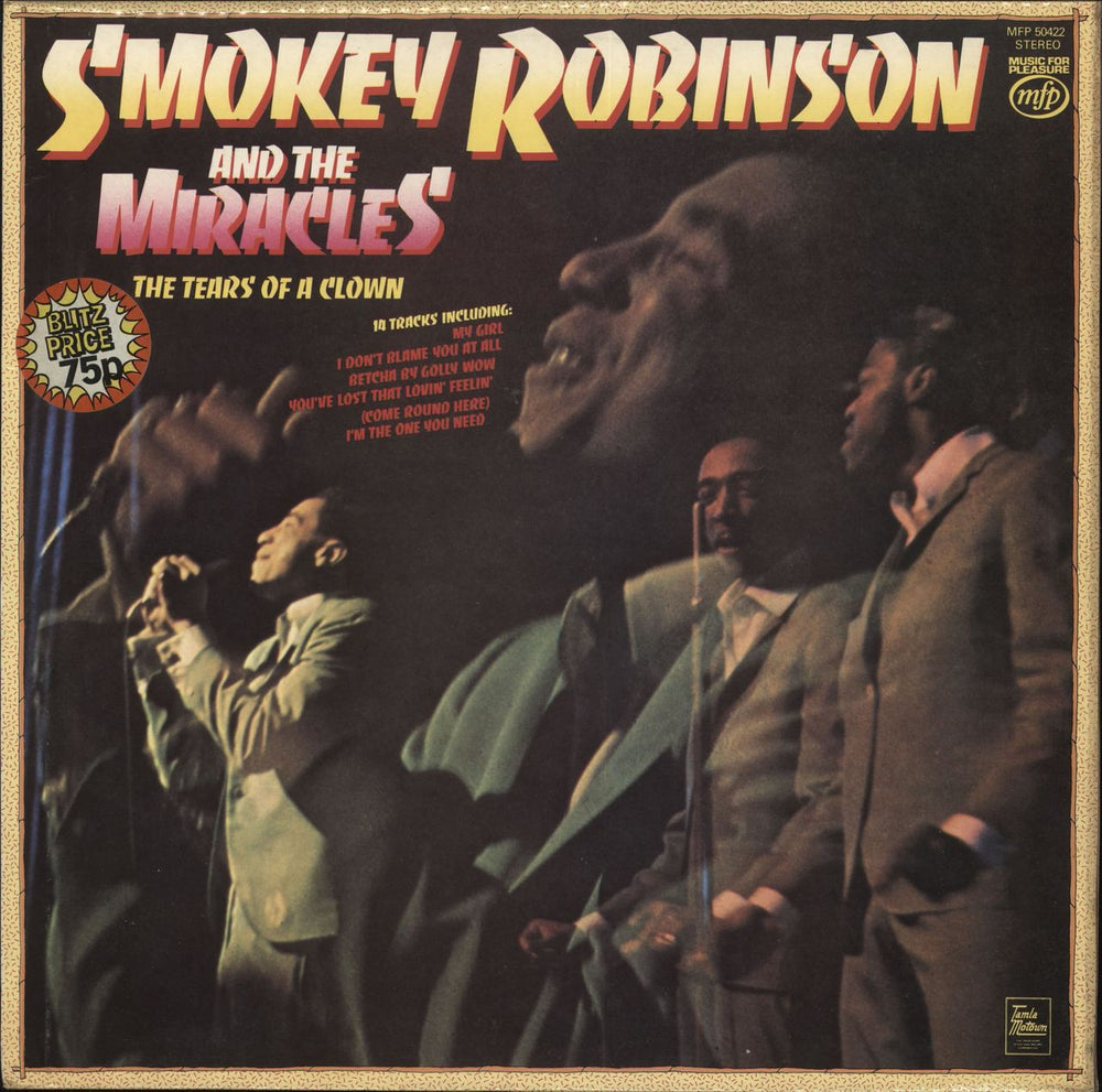 Smokey Robinson & The Miracles The Tears Of A Clown UK vinyl LP album (LP record) MFP50422