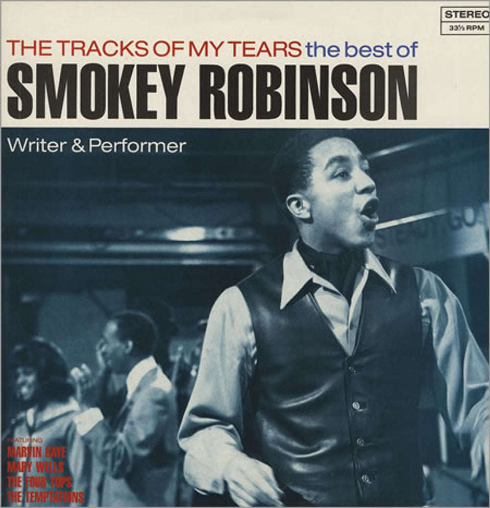 Smokey Robinson The Tracks Of My Tears UK vinyl LP album (LP record) DINTV17