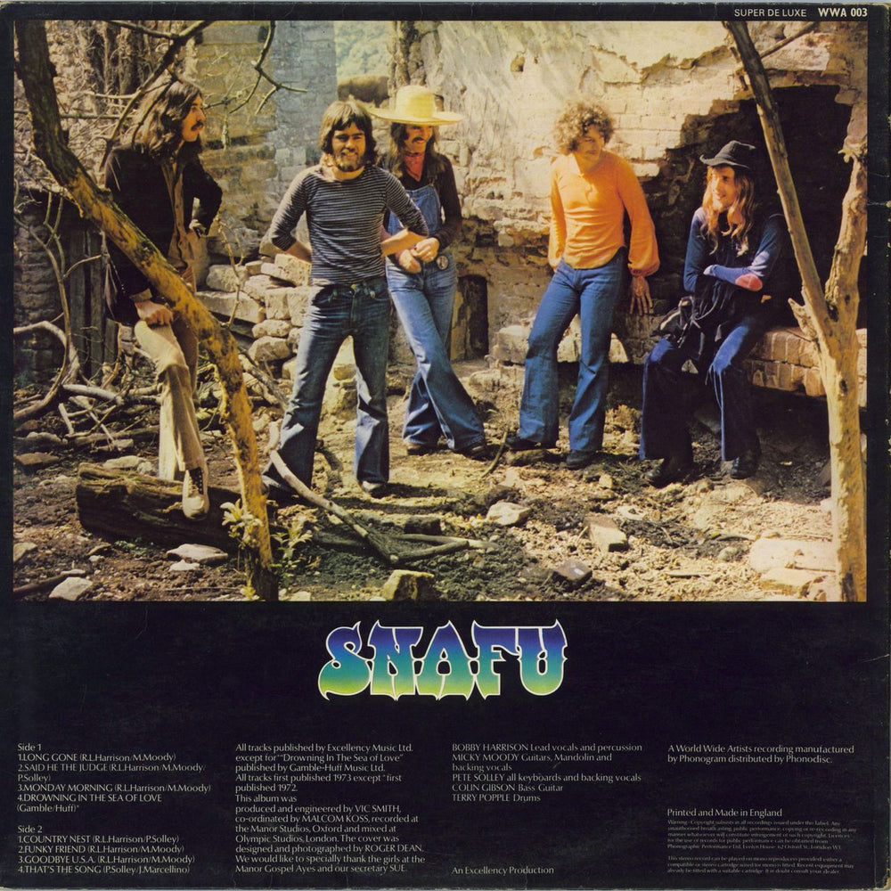 Snafu Snafu UK vinyl LP album (LP record)