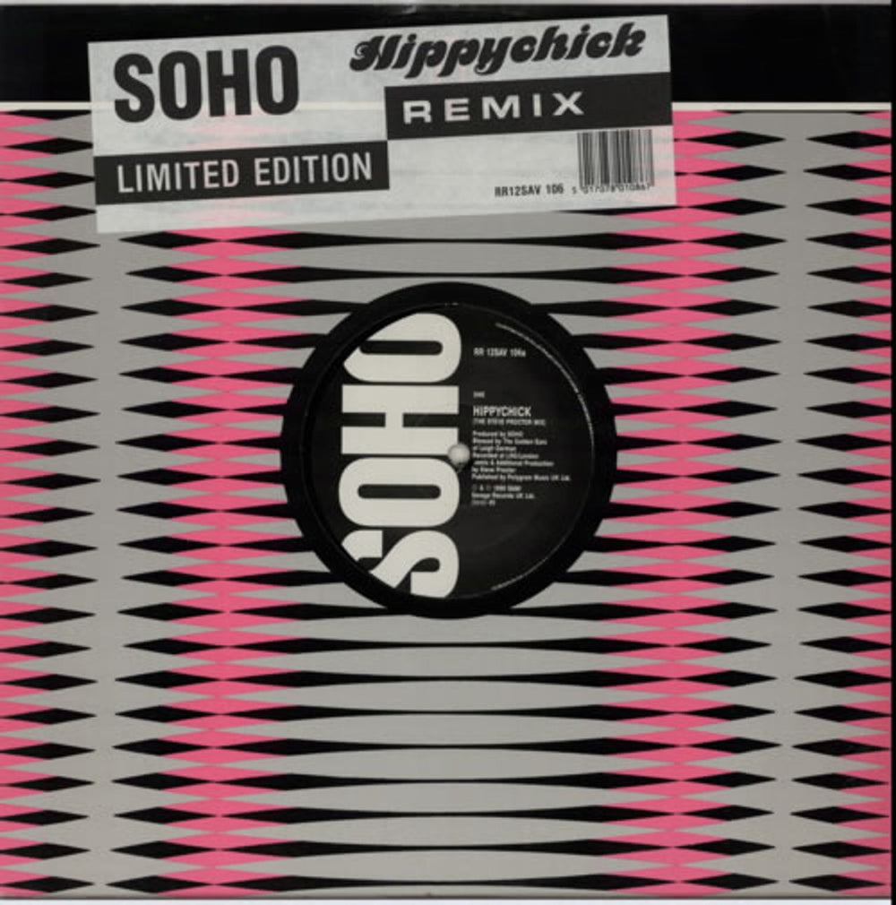 Soho Hippychick Remix UK 12" vinyl single (12 inch record / Maxi-single) RR12SAV106