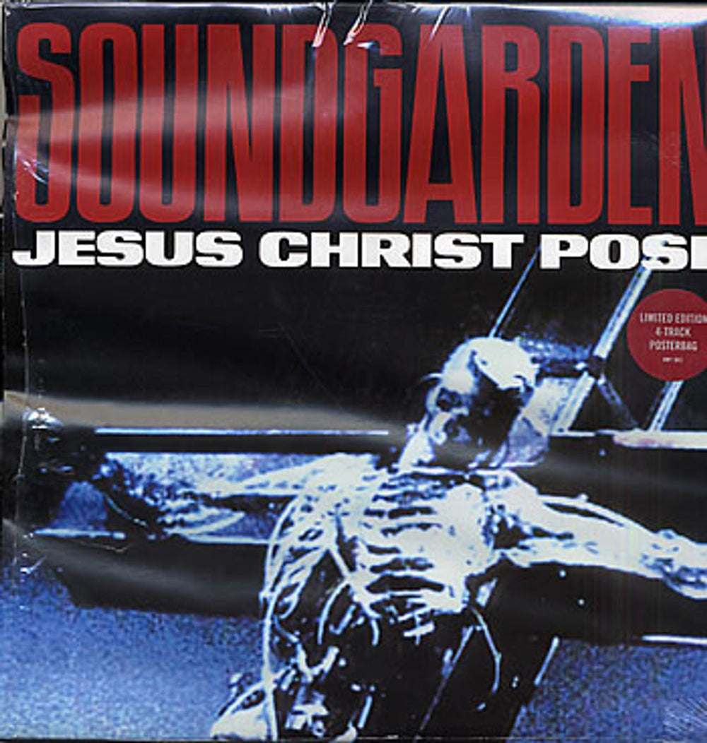 Soundgarden Jesus Christ Pose - Poster Sleeve - Sealed UK 12" vinyl single (12 inch record / Maxi-single) AMY862