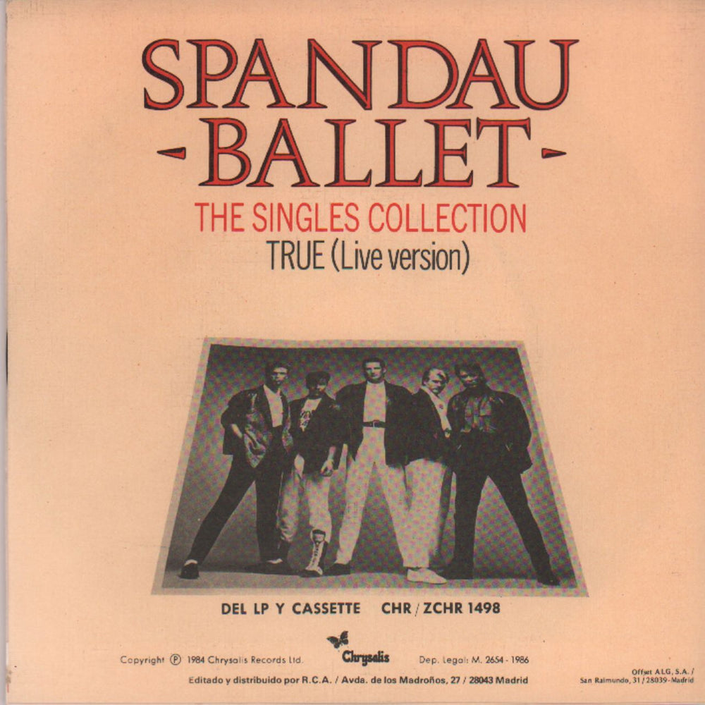 Spandau Ballet Only When You Leave Spanish Promo 7" vinyl single (7 inch record / 45) SPB07ON671919