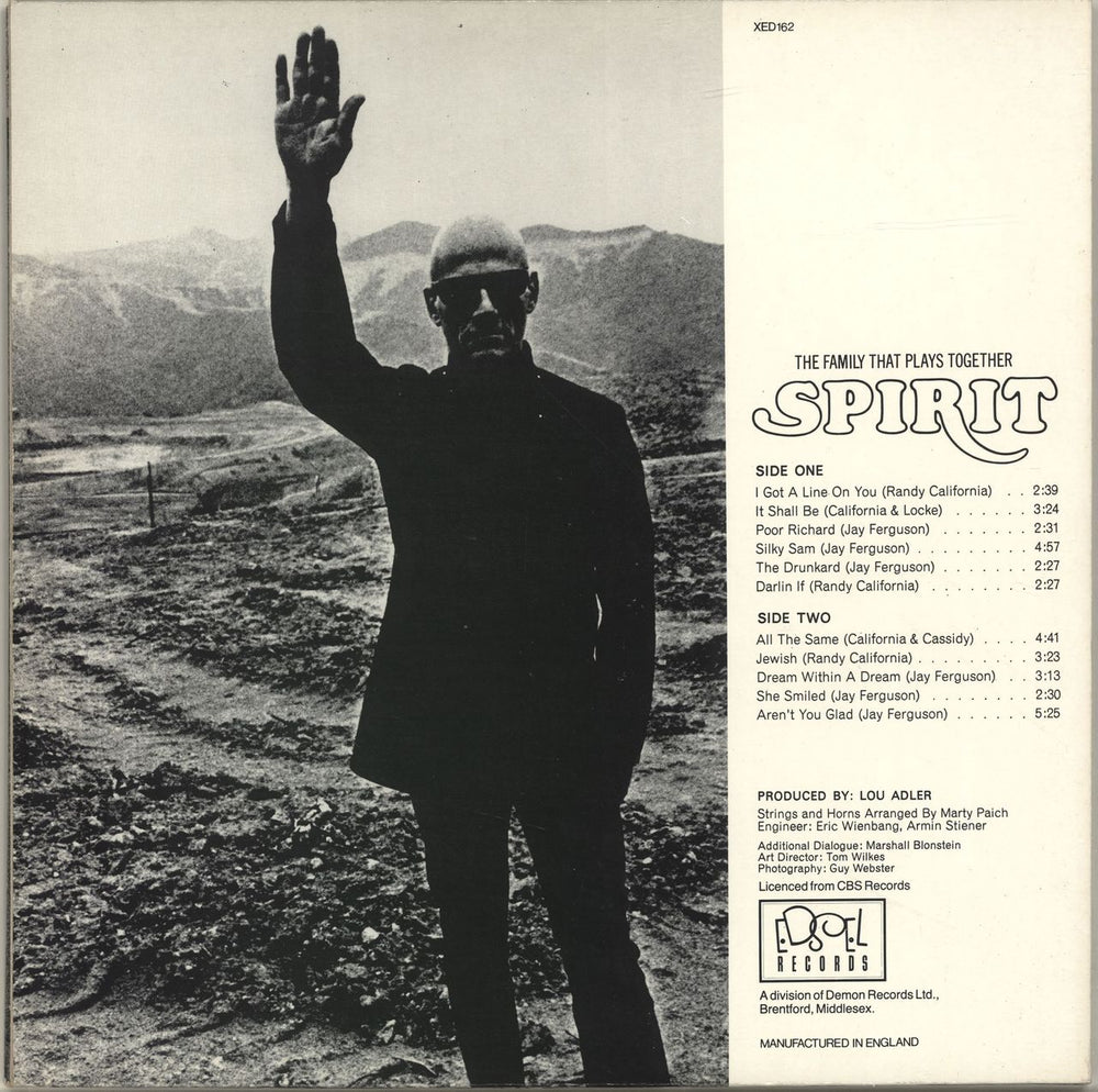 Spirit The Family That Plays Together UK vinyl LP album (LP record) 5014757131622