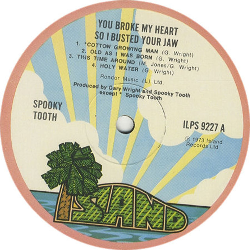 Spooky Tooth You Broke My Heart So... + Insert - EX UK vinyl LP album (LP record) OOKLPYO211405