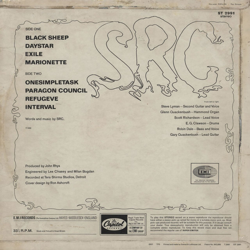 SRC S.R.C. - VG UK vinyl LP album (LP record)