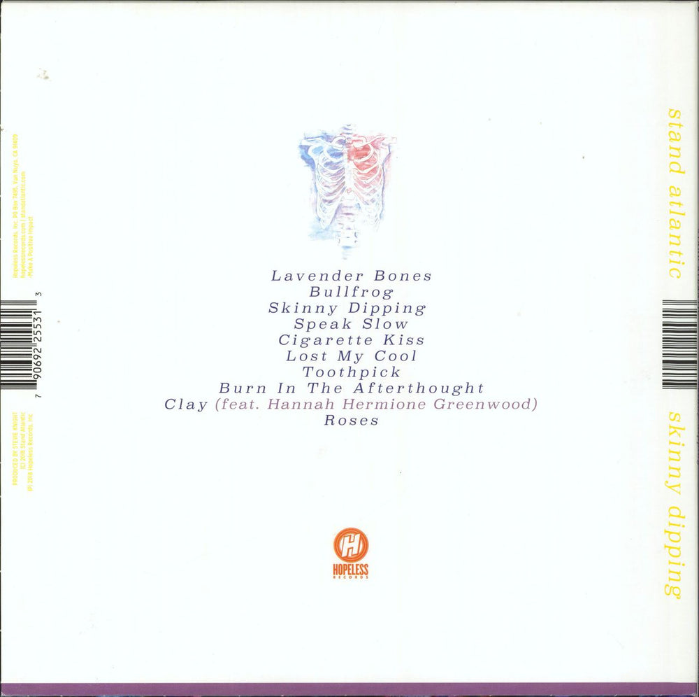 Stand Atlantic Skinny Dipping - Red With White Smoke Vinyl UK vinyl LP album (LP record) 790692255313