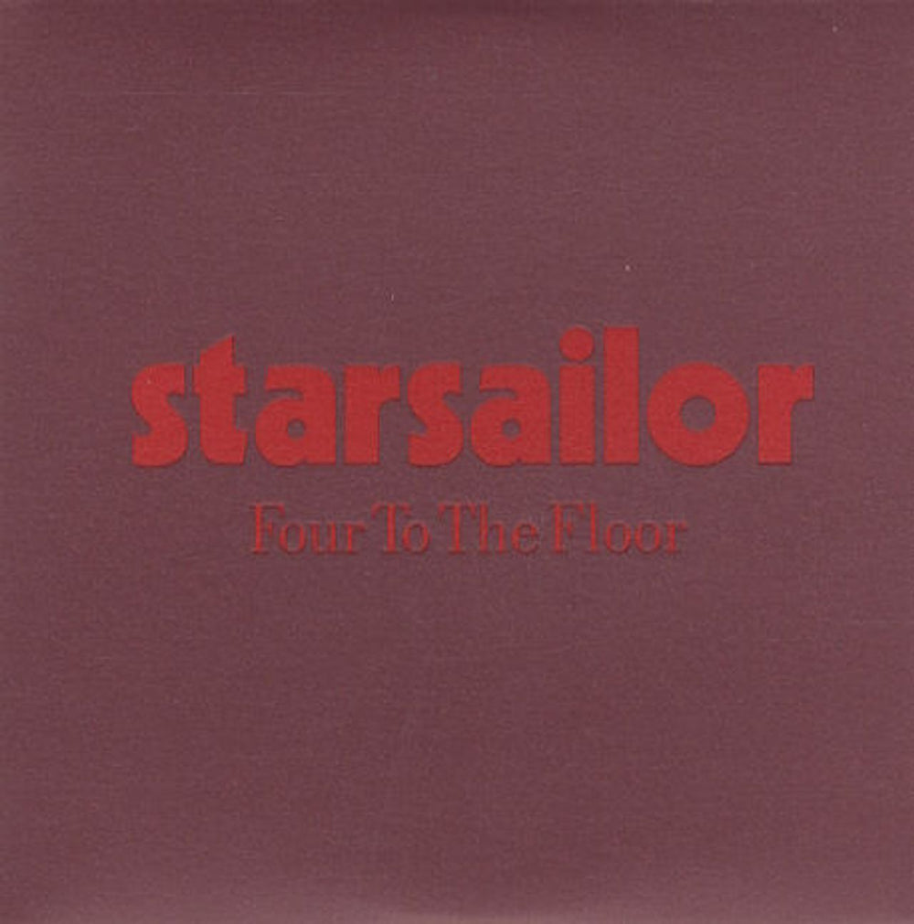 Starsailor Four To The Floor UK Promo CD single (CD5 / 5") CDEMDJ634