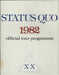 Status Quo 1982 XX - EX UK tour programme TOUR PROGRAMME