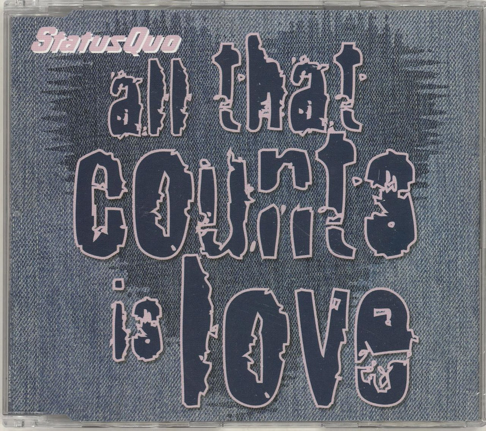 Status Quo All That Counts Is Love UK 2-CD single set (Double CD single) SANXS/XD413