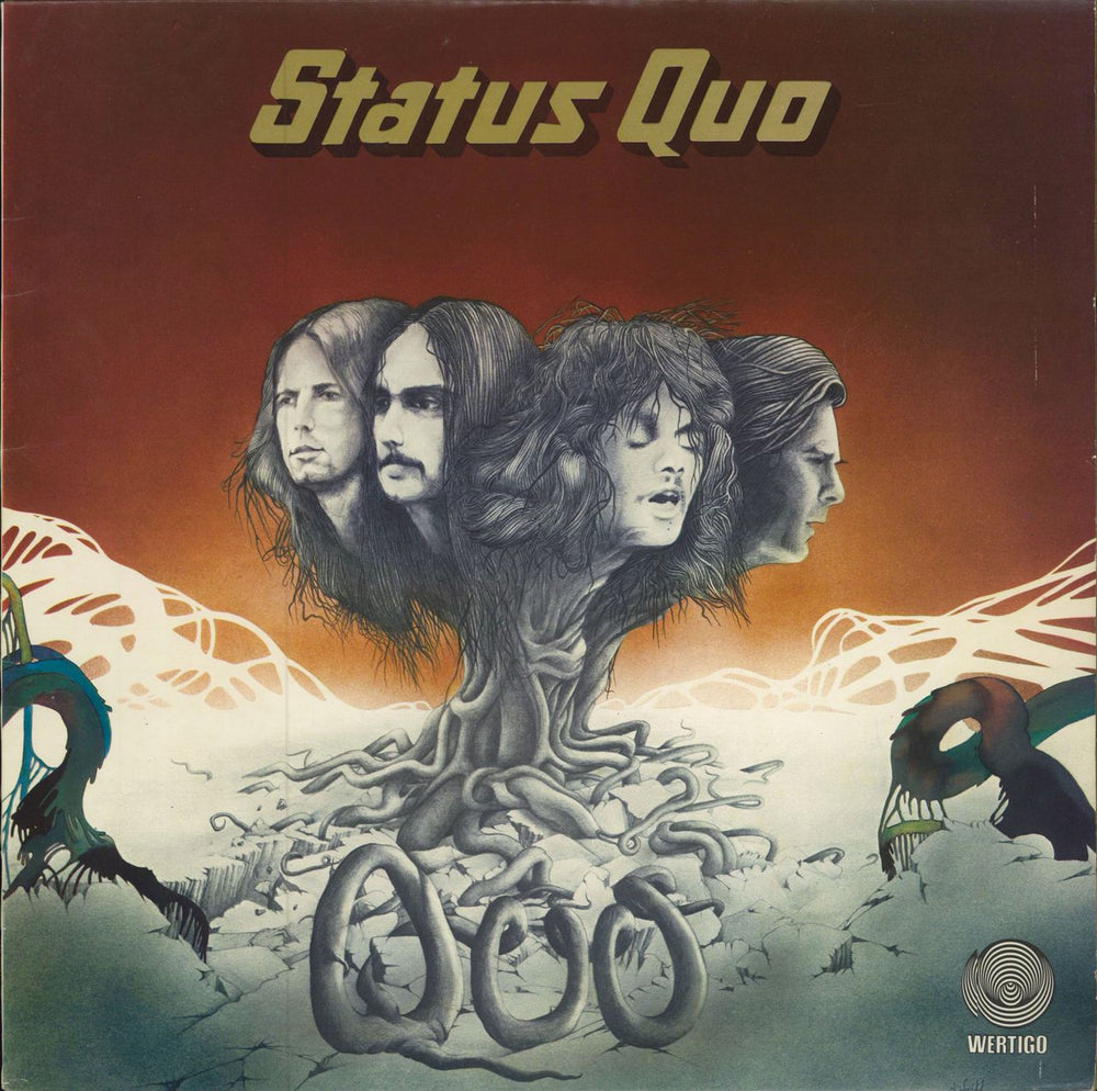 Status Quo Quo + Poster - EX - Deletion hole UK vinyl LP album (LP record) 9102001