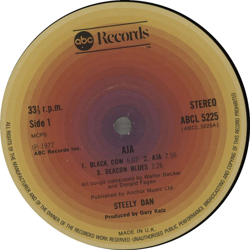 Steely Dan Aja - 1st UK vinyl LP album (LP record) S-DLPAJ194062