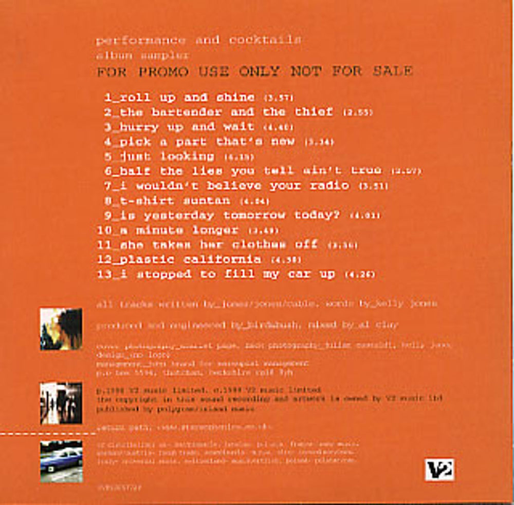 Stereophonics Performance And Cocktails - Album Sampler UK Promo CD album (CDLP) OPHCDPE129671