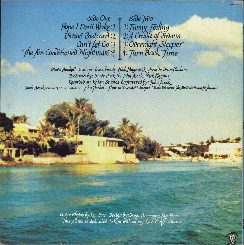 Steve Hackett Cured Italian vinyl LP album (LP record)