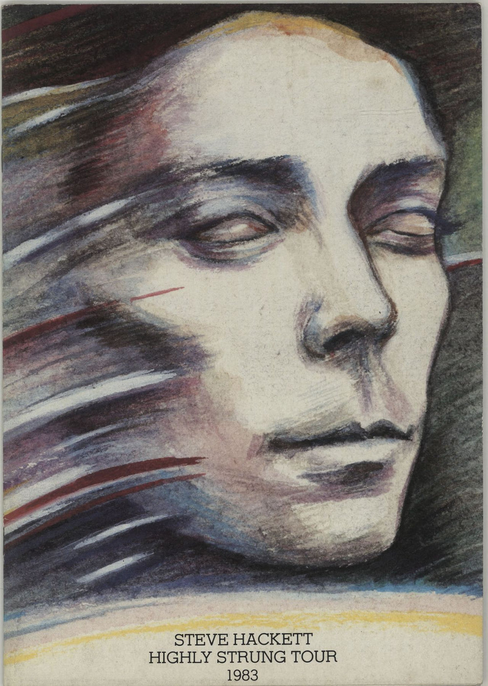 Steve Hackett Highly Strung Tour 1983 + 2 Ticket Stubs UK tour programme TOUR PROGRAMME