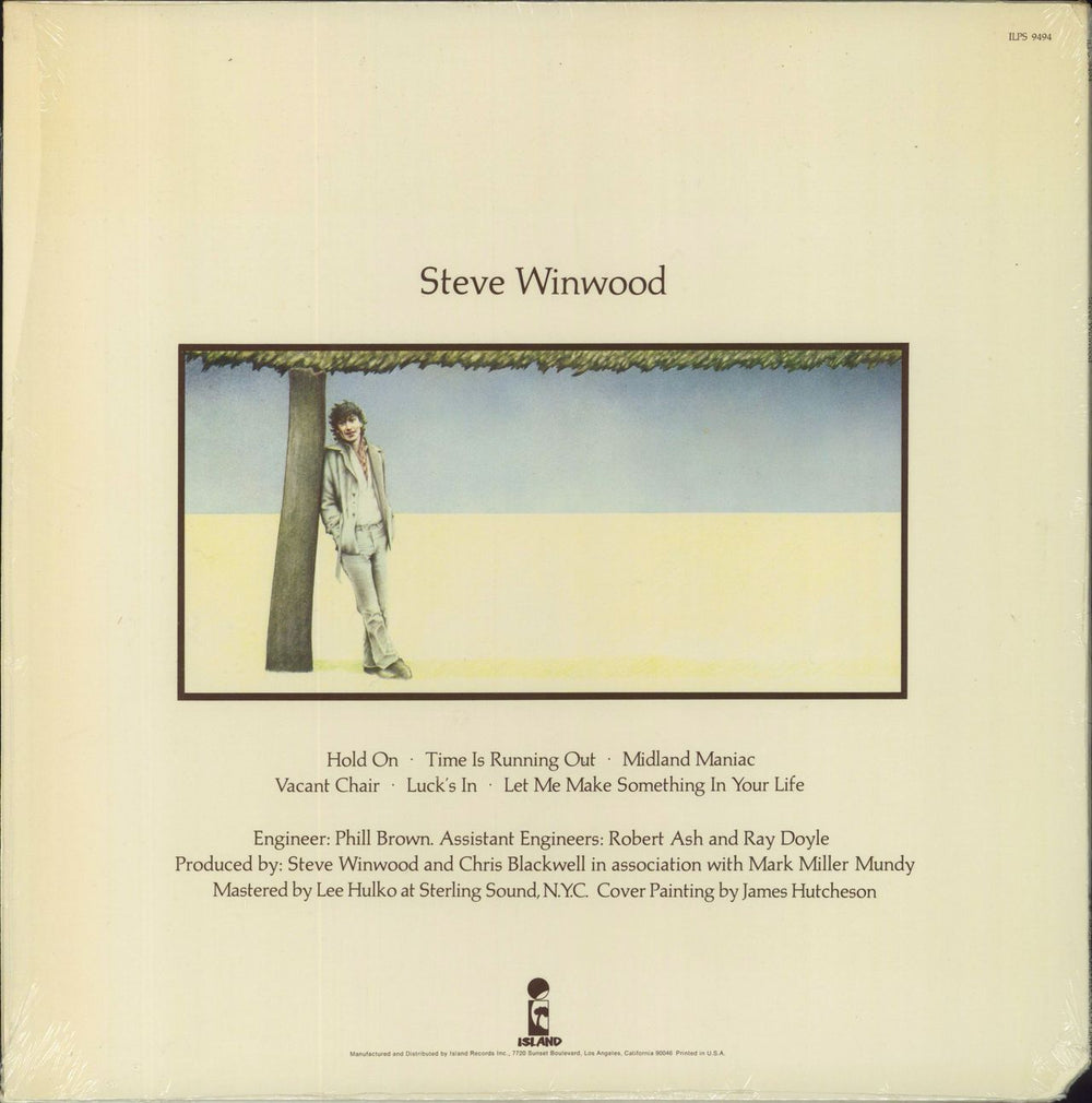 Steve Winwood Steve Winwood + inner - 2nd - Shrink UK vinyl LP album (LP record)