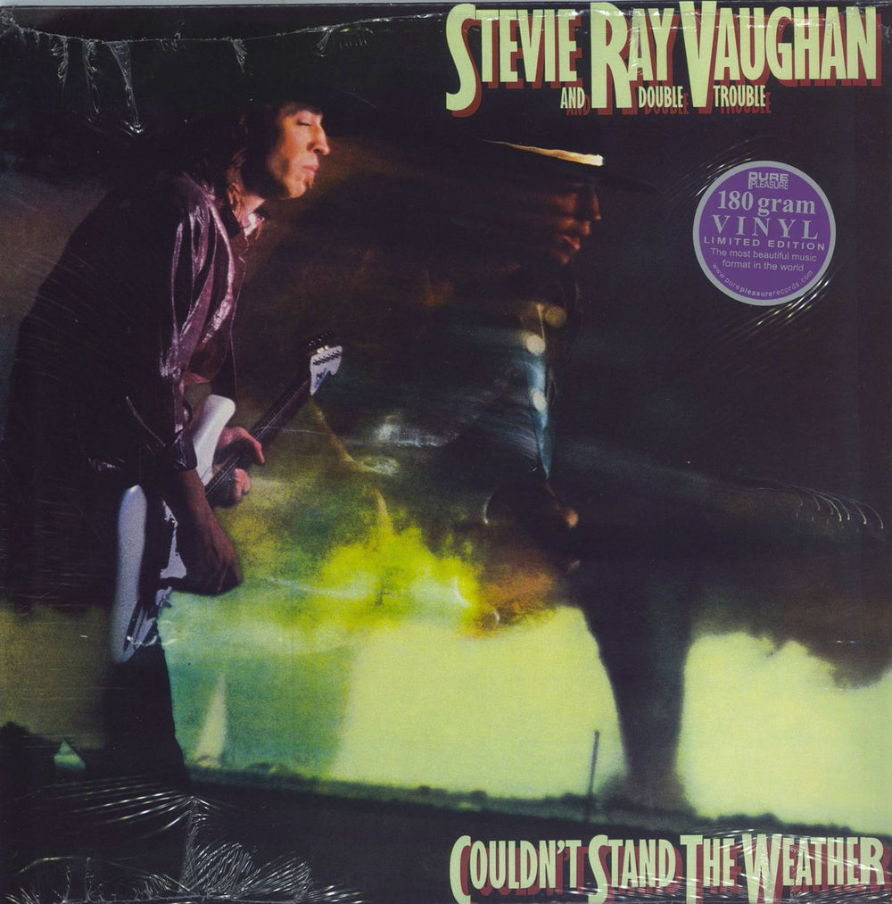 Stevie Ray Vaughan Couldn't Stand The Weather - Shrink + Hype Sticker UK 2-LP vinyl record set (Double LP Album) PPAN39304