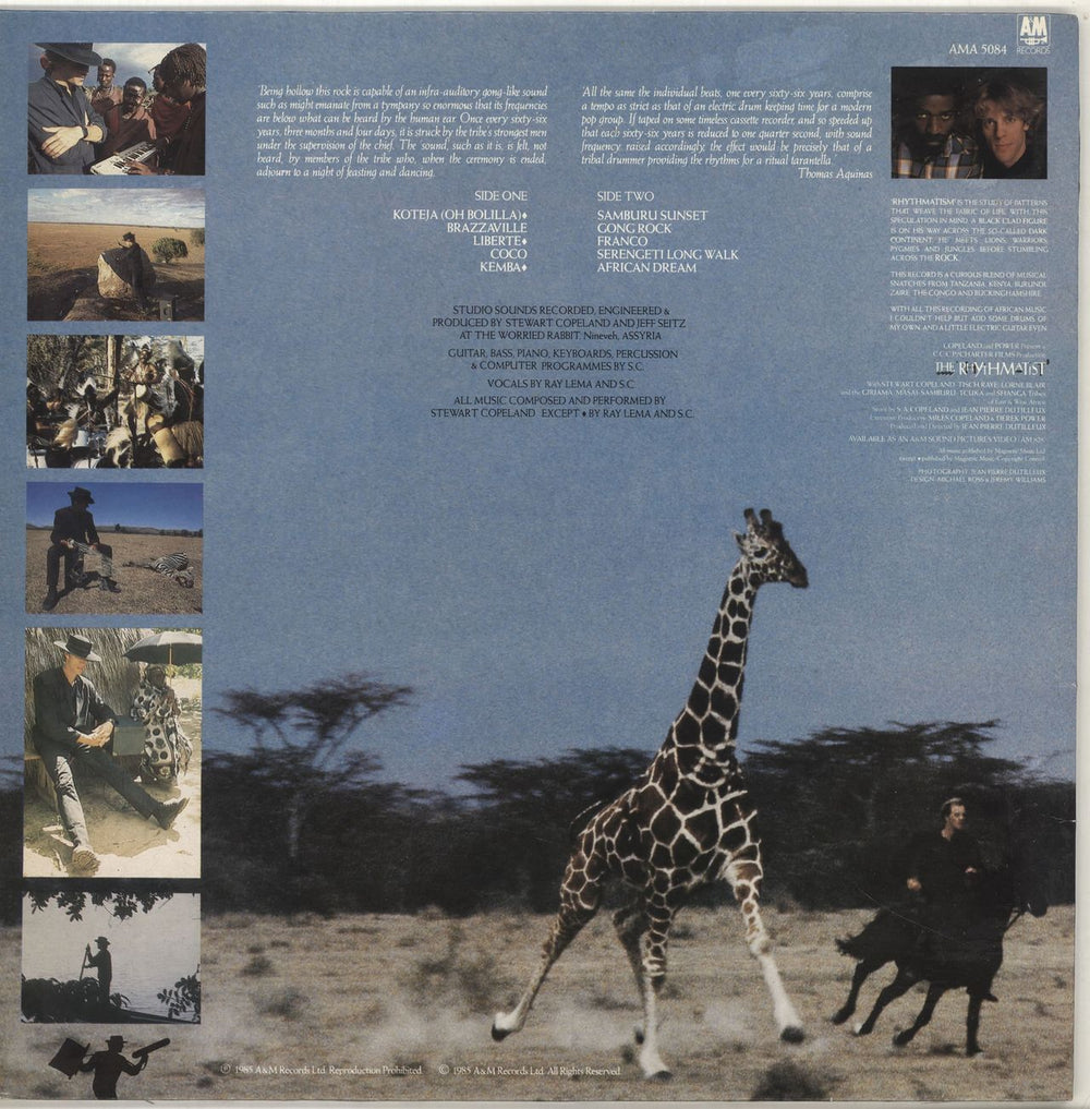 Stewart Copeland The Rhythmatist UK vinyl LP album (LP record)