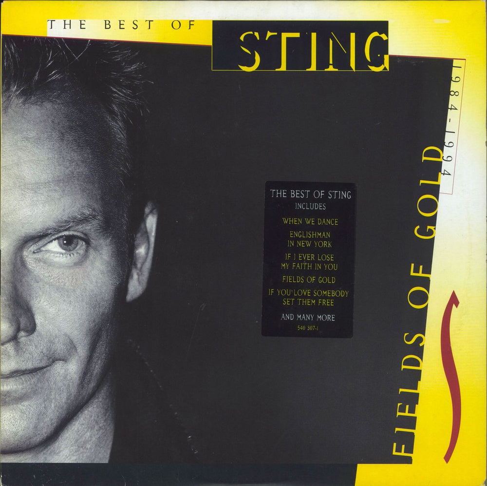 Sting Fields Of Gold - Promo Stickered UK 2-LP vinyl record set (Double LP Album) 540307-1