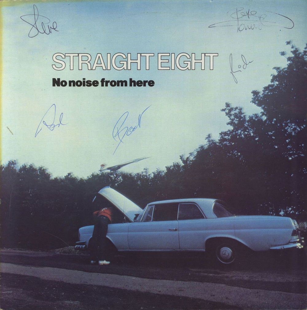 Straight Eight No Noise From Here - Autographed UK vinyl LP album (LP record) EPRP001