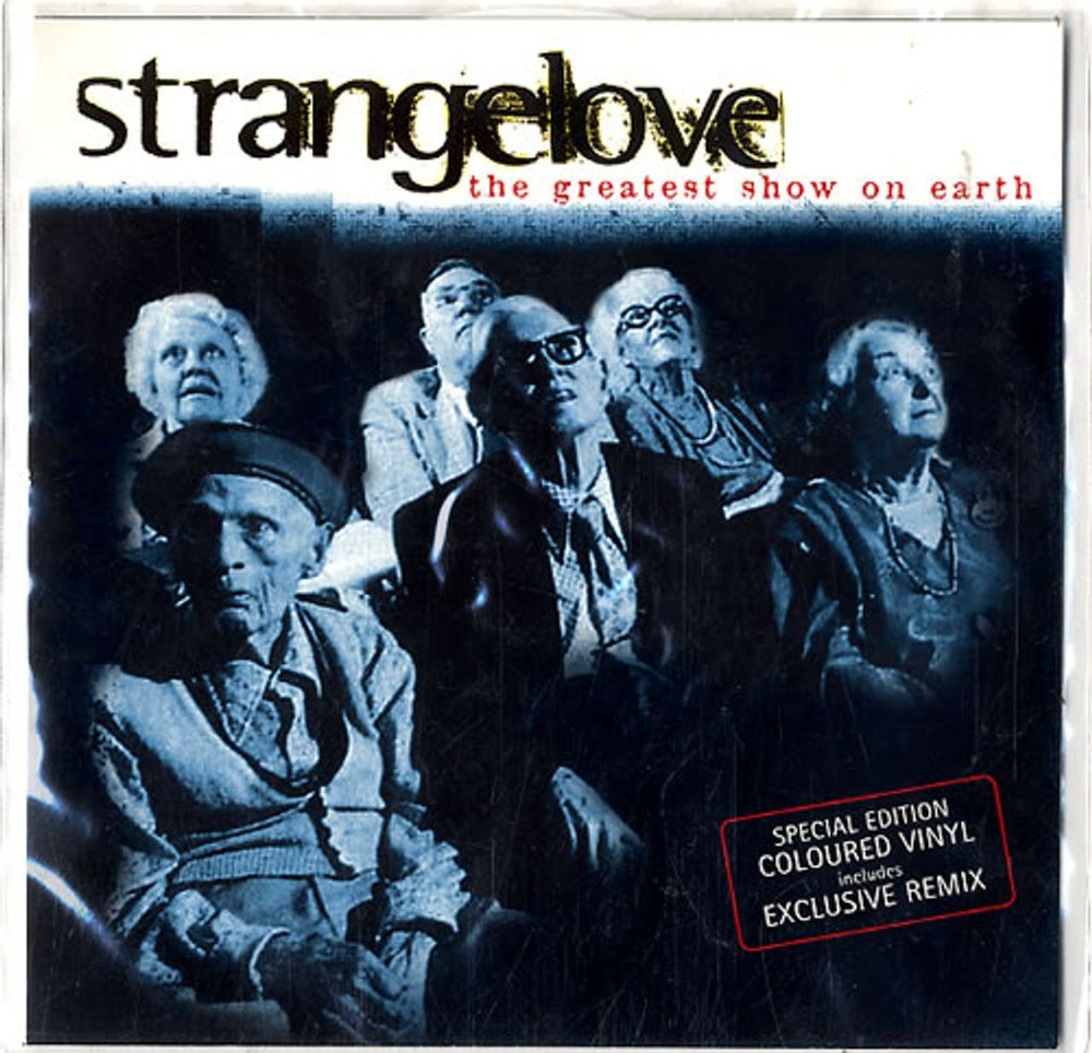 Strangelove The Greatest Show On Earth - White Vinyl UK 7" vinyl single (7 inch record / 45) FOOD97