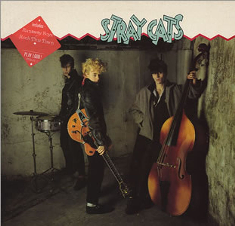 Stray Cats Stray Cats - Hype Stickered UK vinyl LP album (LP record) STRAY1