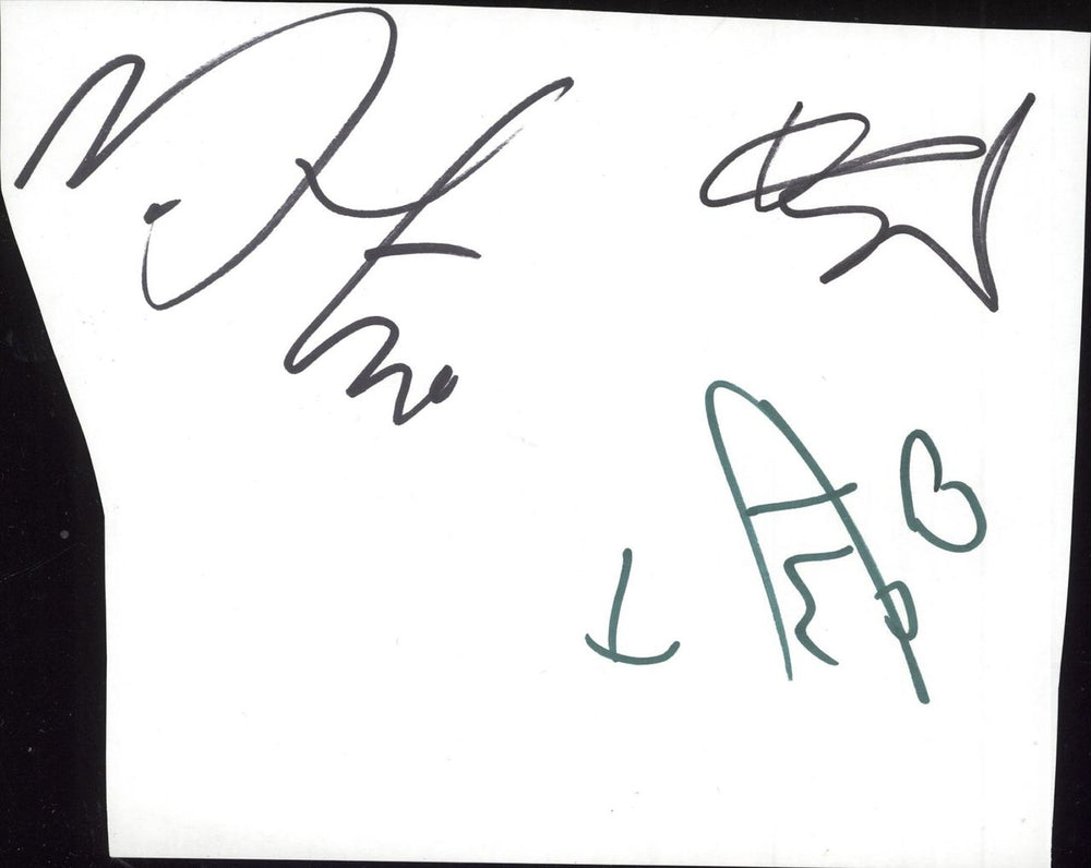 Sugababes Full Set of Autographs UK memorabilia AUTOGRAPHS