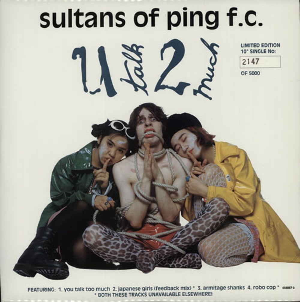 Sultans Of Ping F.C. U Talk 2 Much UK 10" vinyl single (10 inch record) 6588870