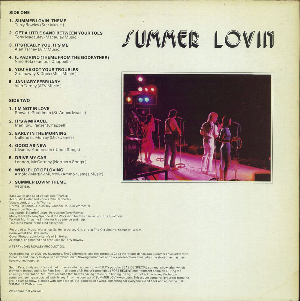 Summer Lovin Summer Lovin - Autographed UK vinyl LP album (LP record)