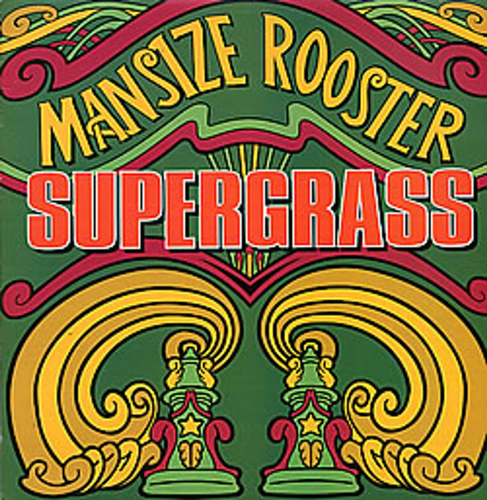 Supergrass Mansize Rooster UK Promo 12" vinyl single (12 inch record / Maxi-single) 12RDJ6402