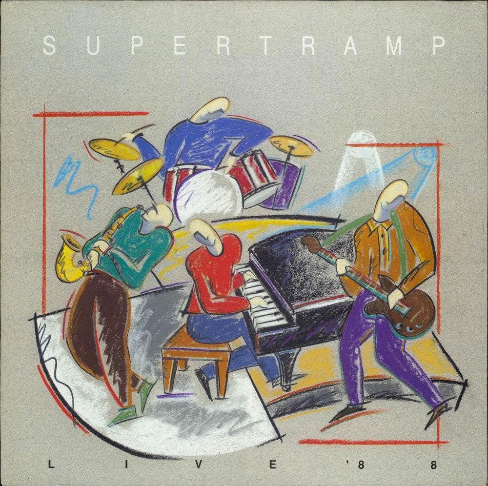 Supertramp Live '88 UK vinyl LP album (LP record) AMA3923