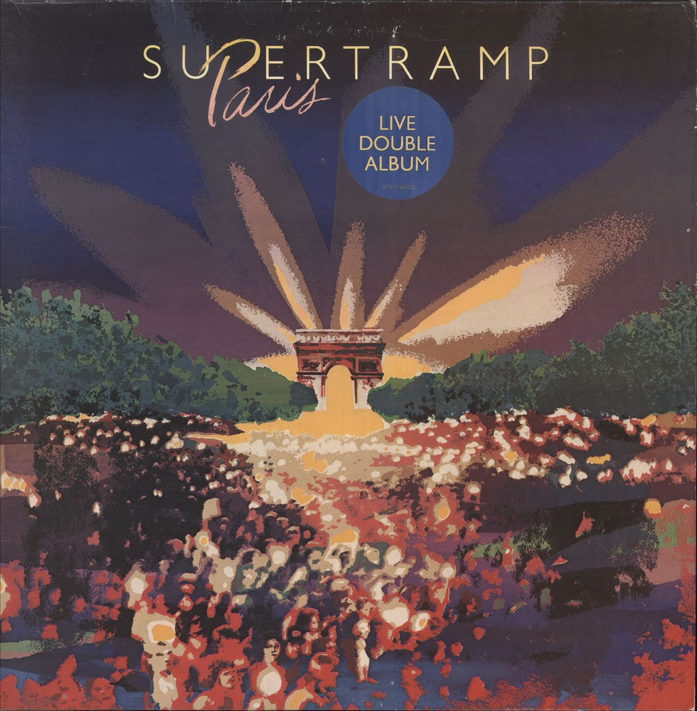 Supertramp Paris + Hype Sticker UK 2-LP vinyl record set (Double LP Album) AMLM66702