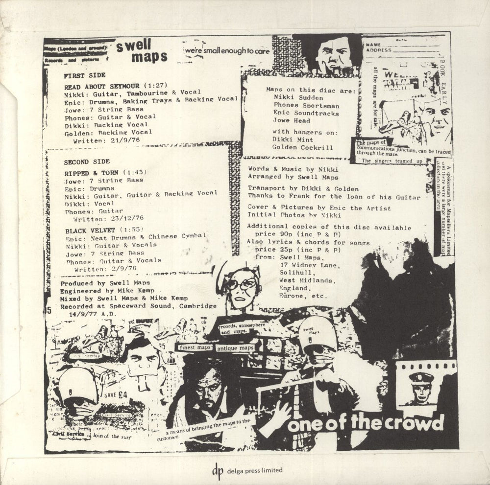 Swell Maps Read About Seymour UK 7" vinyl single (7 inch record / 45)