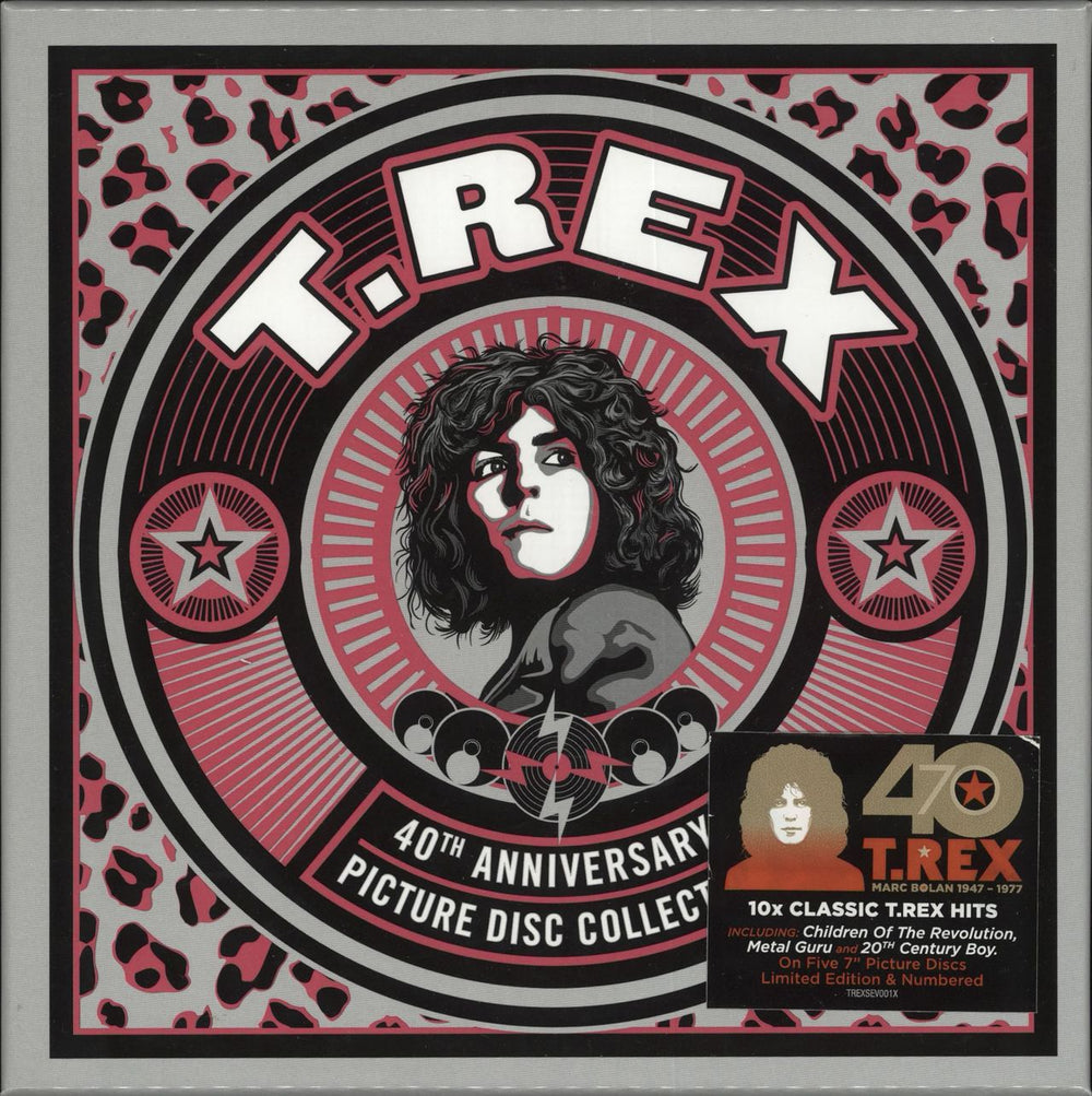 T-Rex / Tyrannosaurus Rex 40th Anniversary Picture Disc Collection UK 7" single box set TREXSEV001X