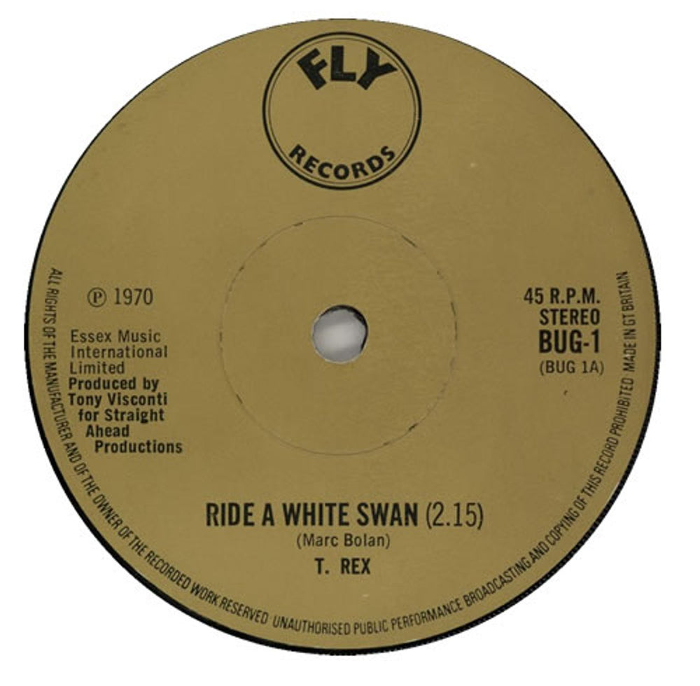 T-Rex / Tyrannosaurus Rex Ride A White Swan - 2nd - P/S UK 7" vinyl single (7 inch record / 45) REX07RI92827