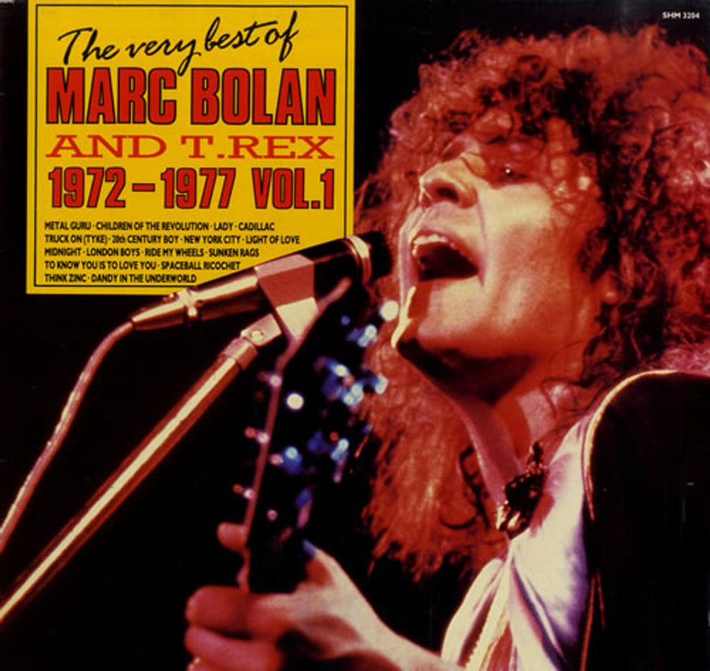 T-Rex / Tyrannosaurus Rex The Very Best Of Marc Bolan & T.Rex 1972-1977 Vol. 1 UK vinyl LP album (LP record) SHM3204