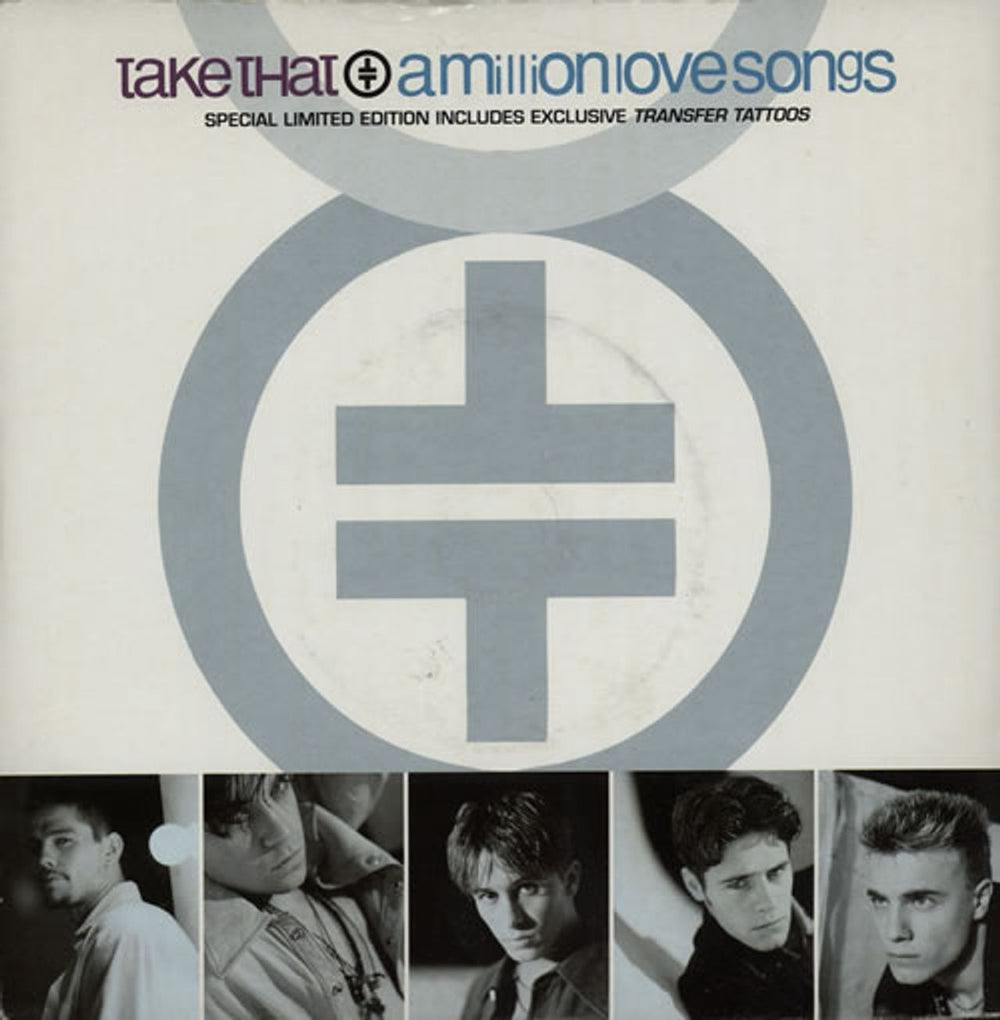 Take That A Million Love Songs UK 7" vinyl single (7 inch record / 45) 74321116007